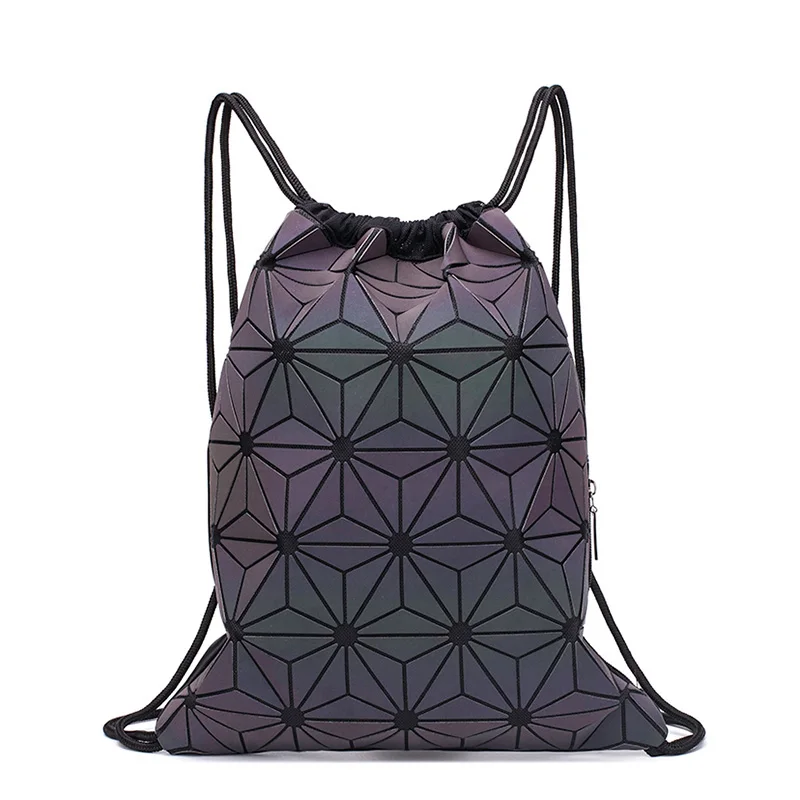 Women'S Fashion Backpack - New Women Drawstring Backpacks Holographic Bagpack