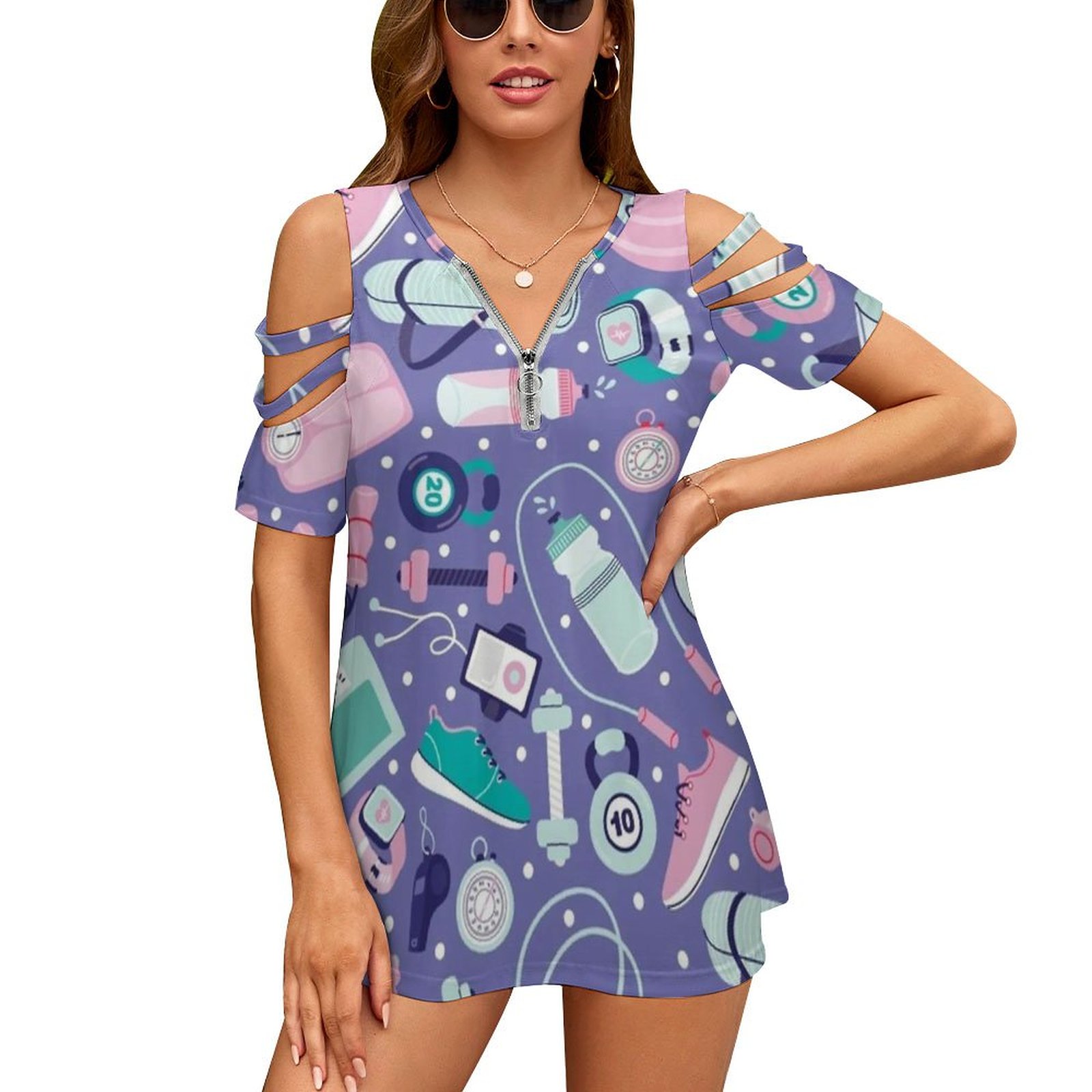 Women Fashion Vector - Get Fit Women's T-Shirt New Fashion