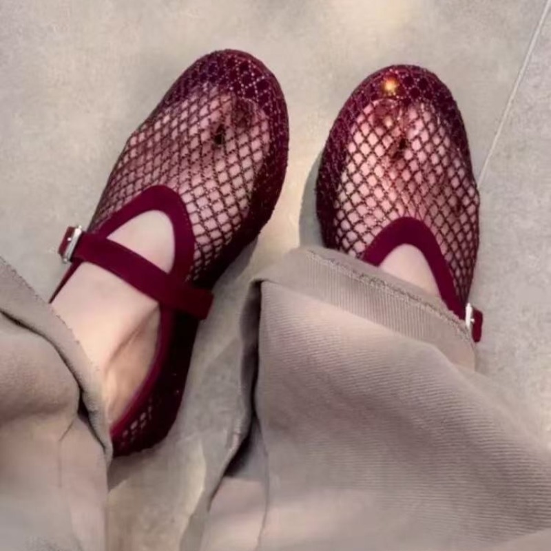 Women'S Fashion Day - Hollow Rhinestone Baotou Sandals Women 2026