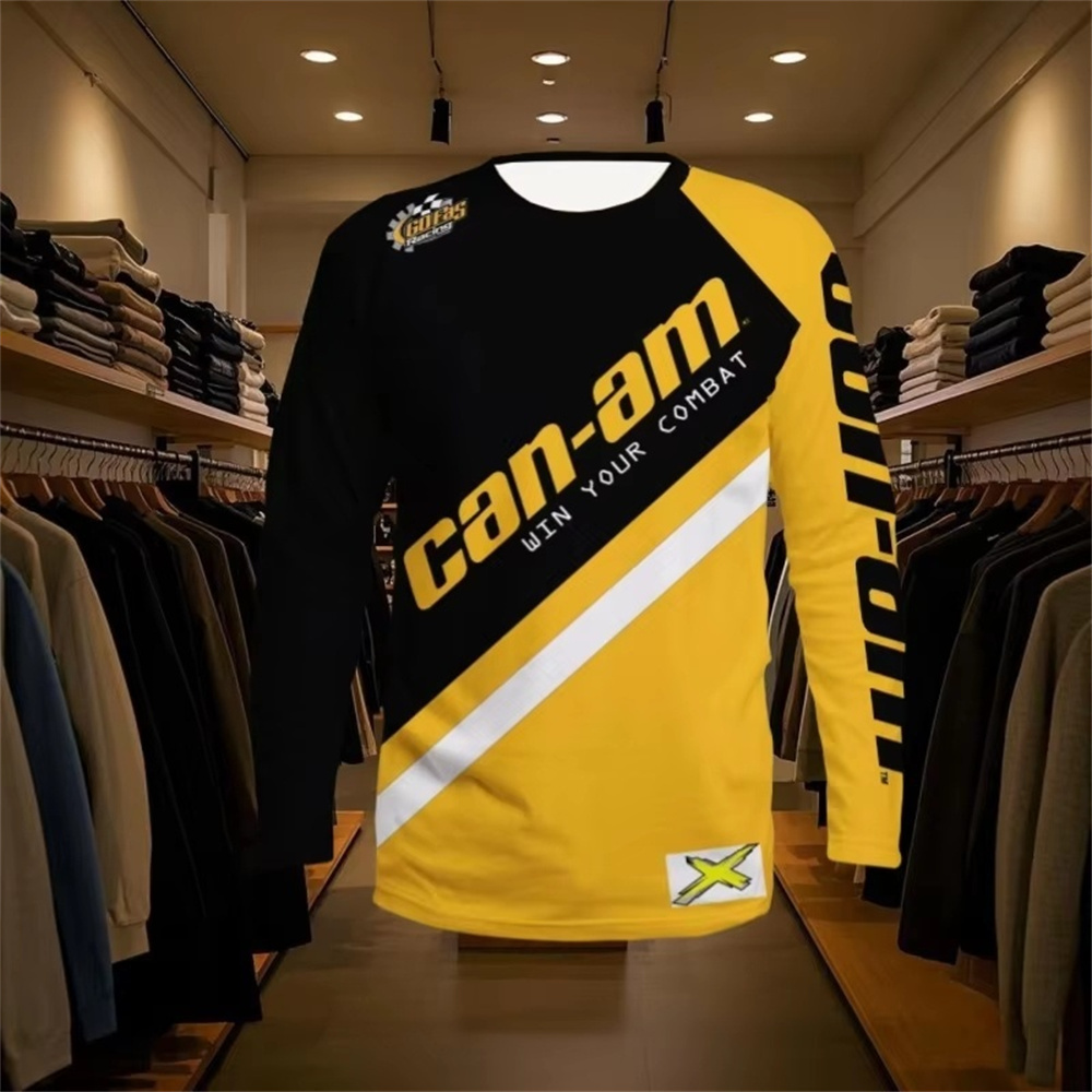 Women'S Fashion Day - Motorcycle Racing Long Sleeve Round Neck