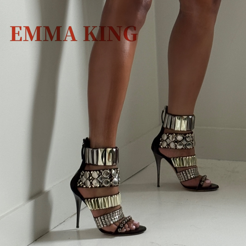 Black Embellished Ankle Strap  - Women'S Fashion Q recension och pris