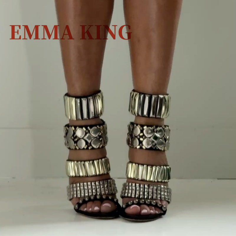 Black Embellished Ankle Strap  - Women'S Fashion Q recension och pris