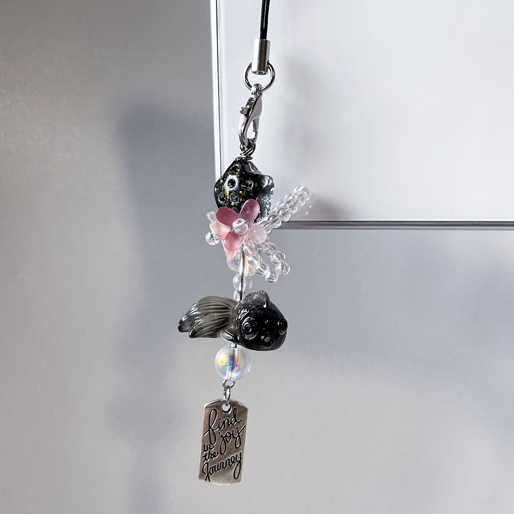 Black Goldfish Phone Charm Cha - Women'S Fashion Backpack recension och pris