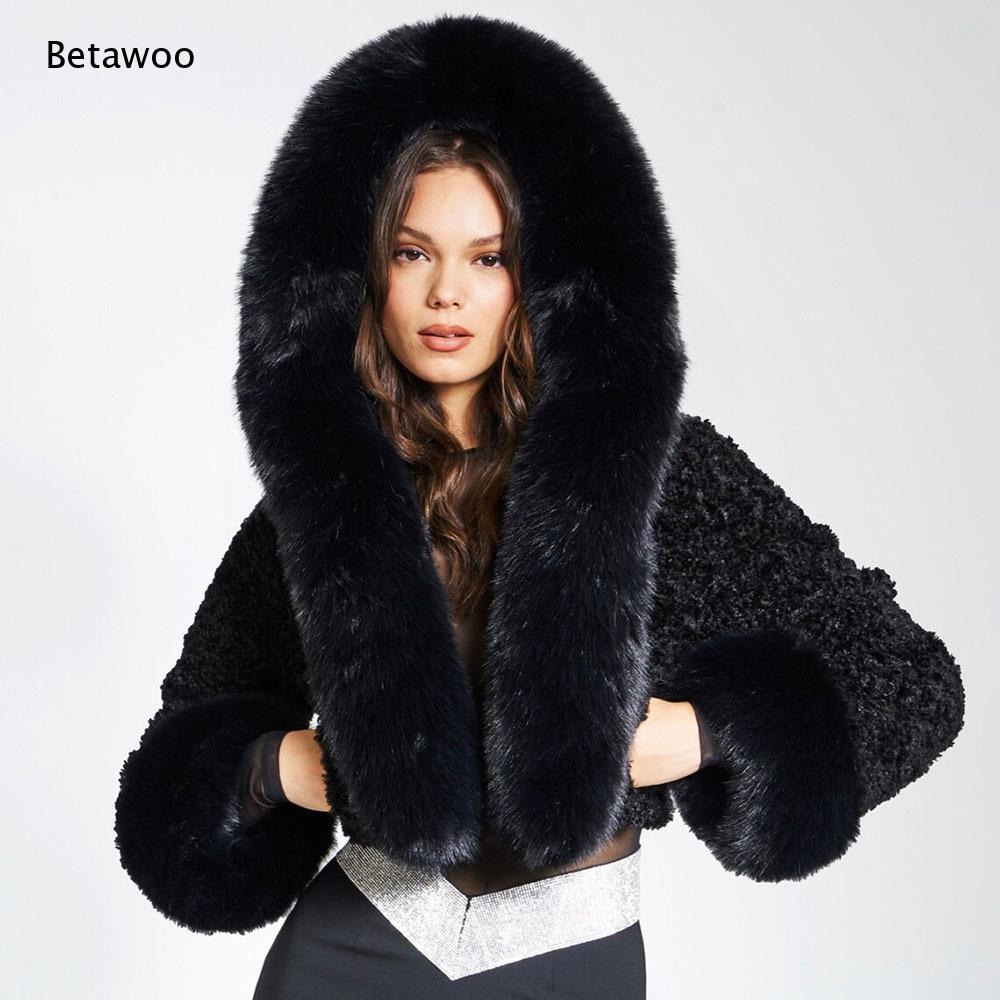 Women Faux Fur Trim Big Collar - Sherpa Coat Women recension och pris