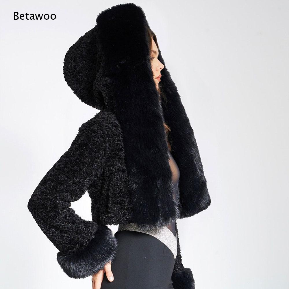 Women Faux Fur Trim Big Collar - Sherpa Coat Women recension och pris