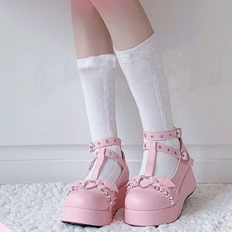 New Sweet Heart Buckle Wedges  - Women'S Fashion Day recension och pris