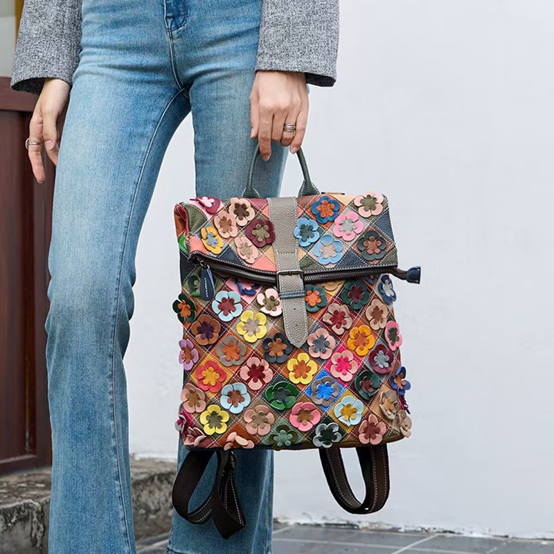 Vintage Women Genuine Leather  - Women'S Fashion Backpack recension och pris
