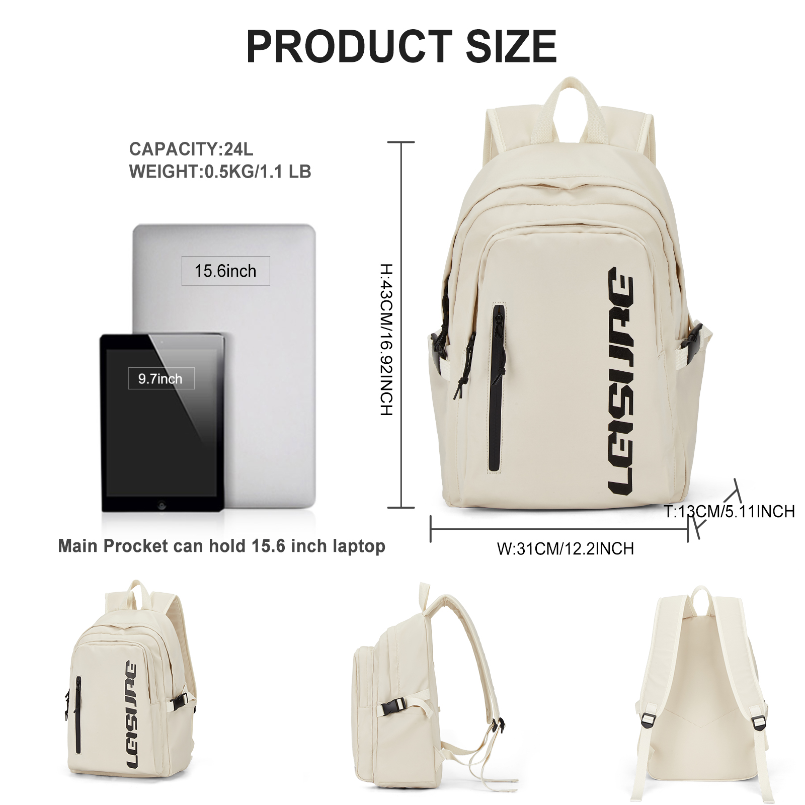 Casual Lightweight Teenager Sc - Women'S Fashion Backpack recension och pris