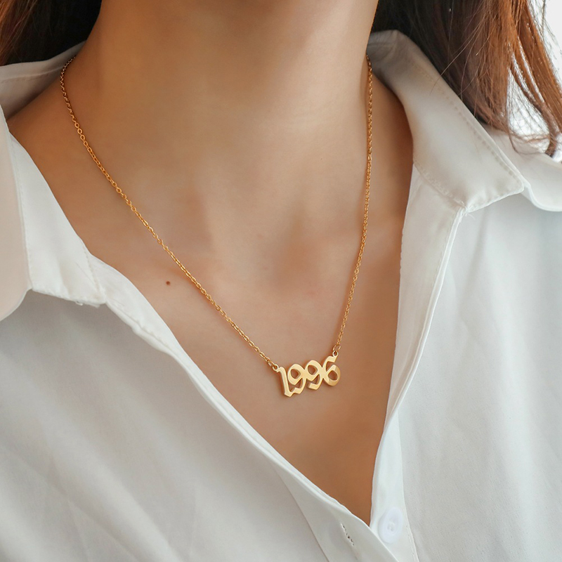 Stainless Steel Trendy Charm Y - Women'S Fashion Year 2000 recension och pris