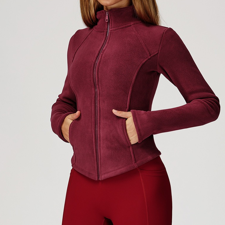Sherpa Fleece Yoga Jacket Zipp - Sherpa Coat Women recension och pris