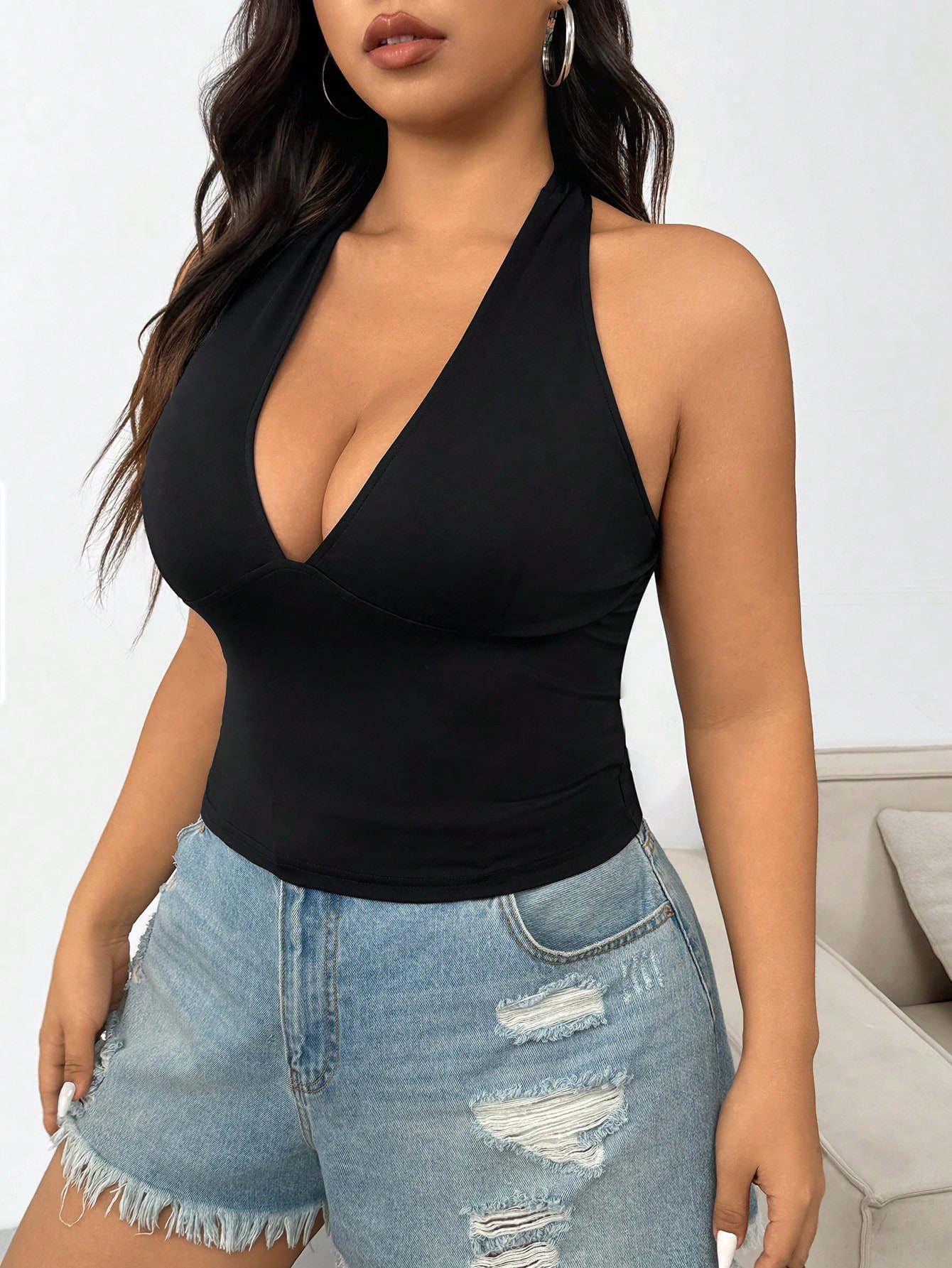 New Fashion Solid Color Plus S - Women Fashion Vest recension och pris