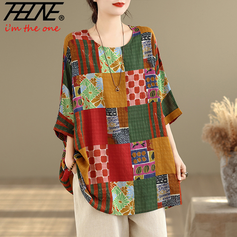 THHONE Women Shirts Print Loos - Women'S Fashion Essentials recension och pris