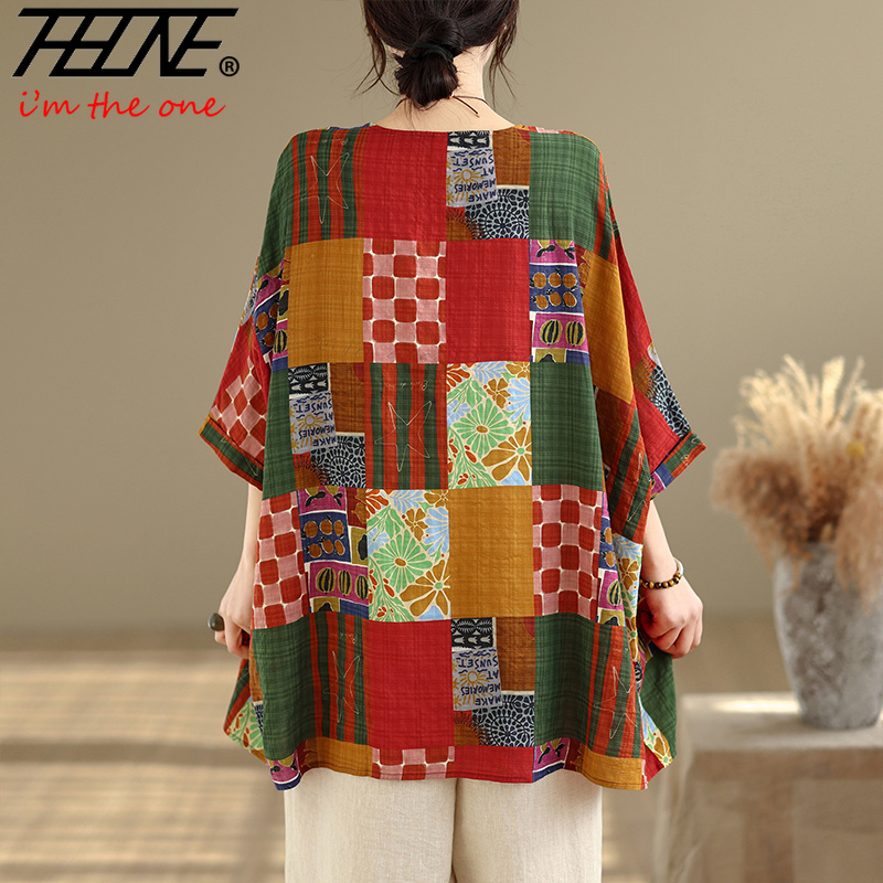 THHONE Women Shirts Print Loos - Women'S Fashion Essentials recension och pris
