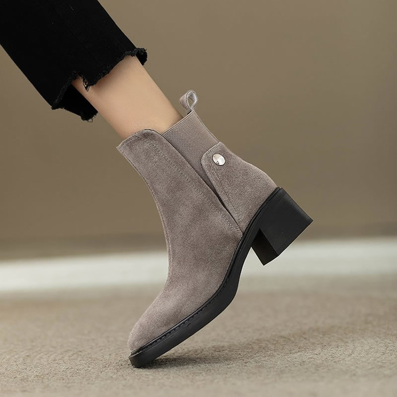 Suede Women Chunky Ankle Boots - Women'S Fashion Trends Autumn 2025 recension och pris