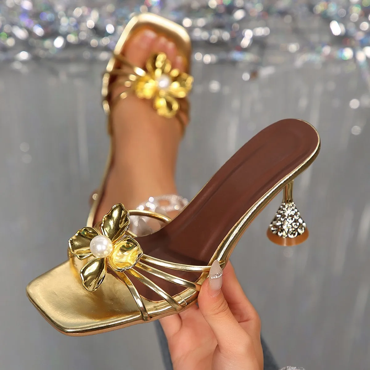 Vintage Metal Flower Crystal C - Women'S Fashion Q recension och pris