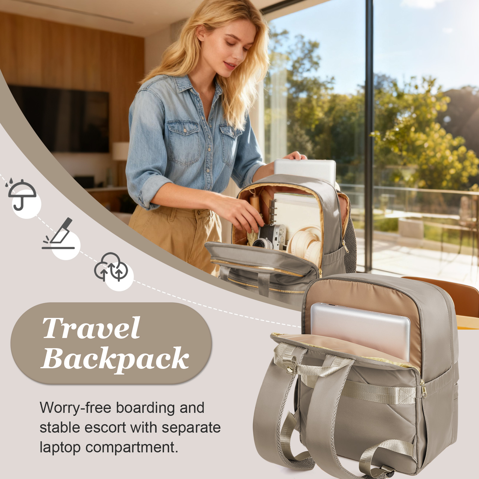 Ryanair 40x30x20 Travel Backpa - Women'S Fashion Backpack recension och pris