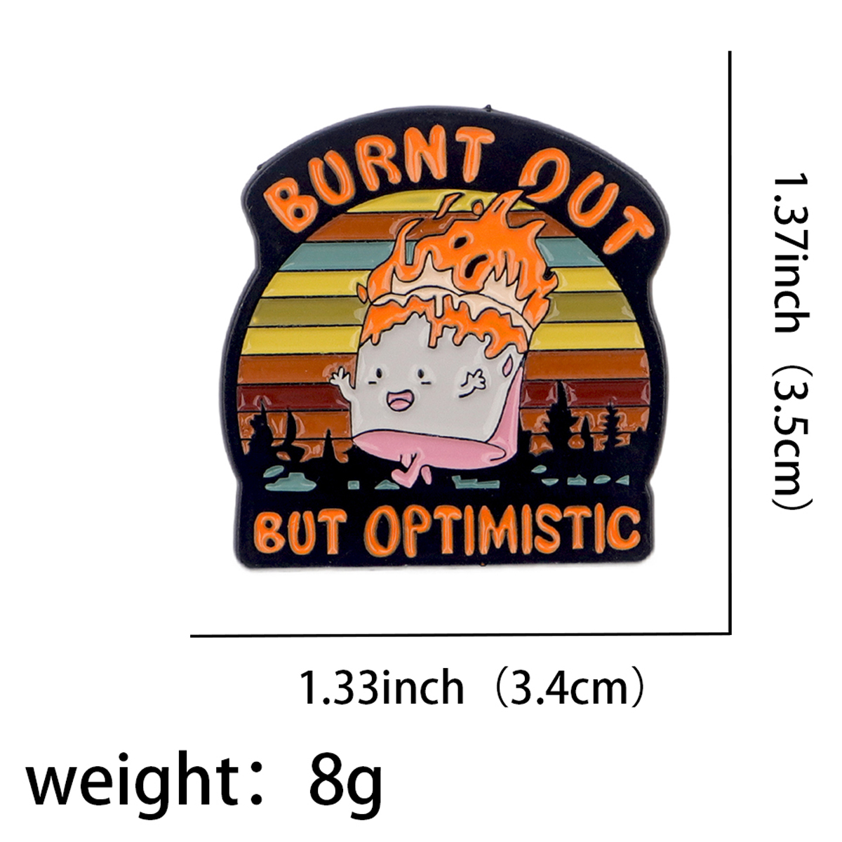 Fire Badges Enamel Pin Brooche - Women'S Fashion Backpack recension och pris