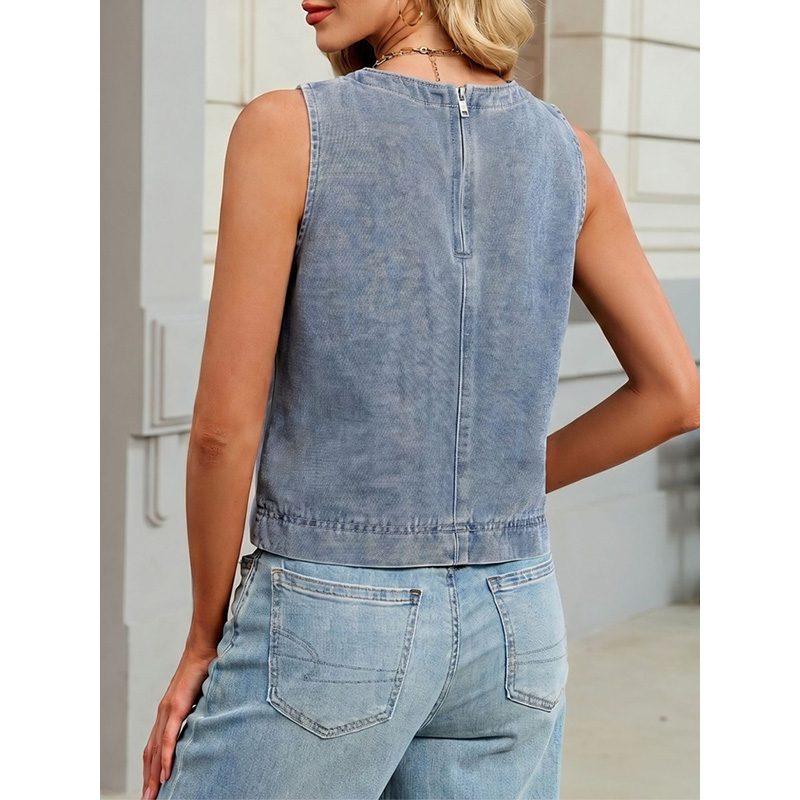 Benuynffy Casual Round Neck De - Women Fashion Vest recension och pris