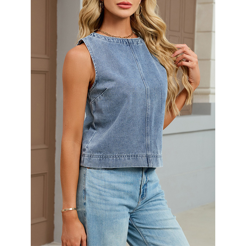 Benuynffy Casual Round Neck De - Women Fashion Vest recension och pris