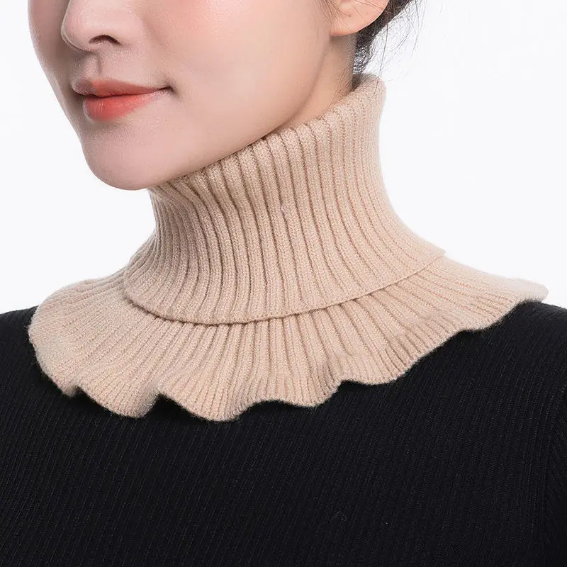 Warm Knitted Collar Scarf Wome - Turtleneck Bodysuit recension och pris