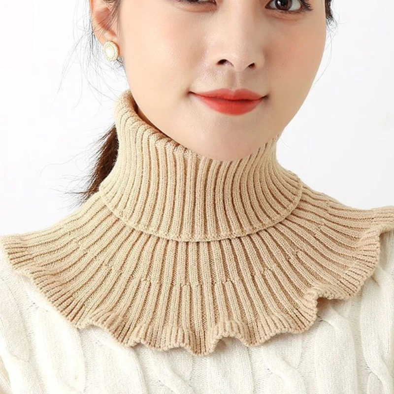 Warm Knitted Collar Scarf Wome - Turtleneck Bodysuit recension och pris