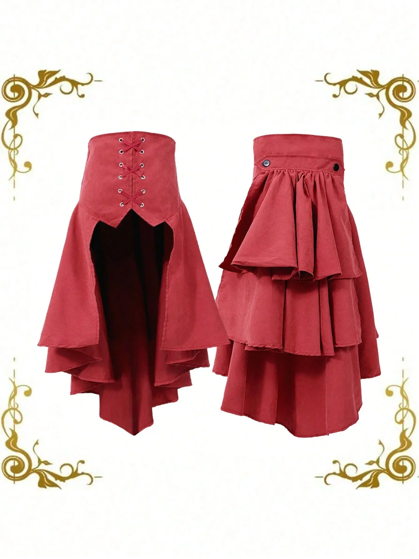 Detachable Overskirt Women Pun - Corset Top Boned recension och pris