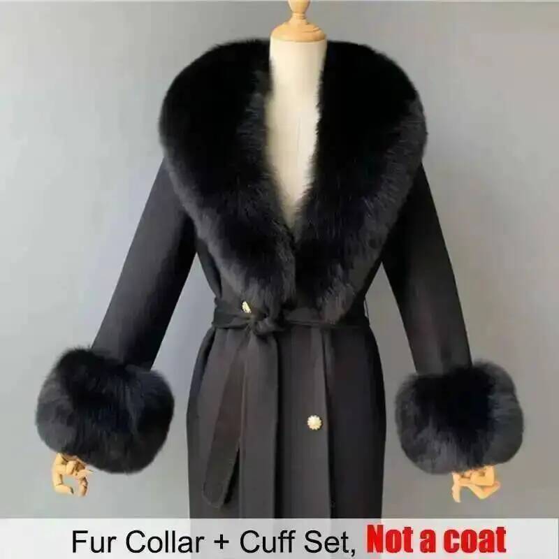 Real Fur Collar And Cuffs Set  - Women'S Fashion Essentials recension och pris