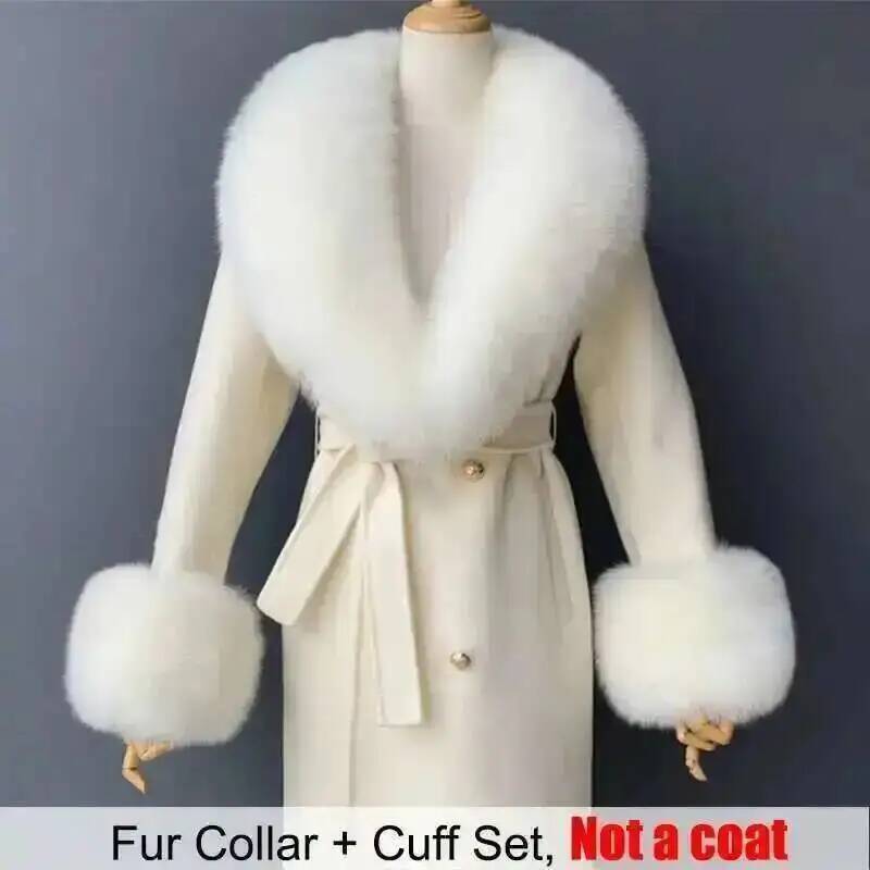 Real Fur Collar And Cuffs Set  - Women'S Fashion Essentials recension och pris