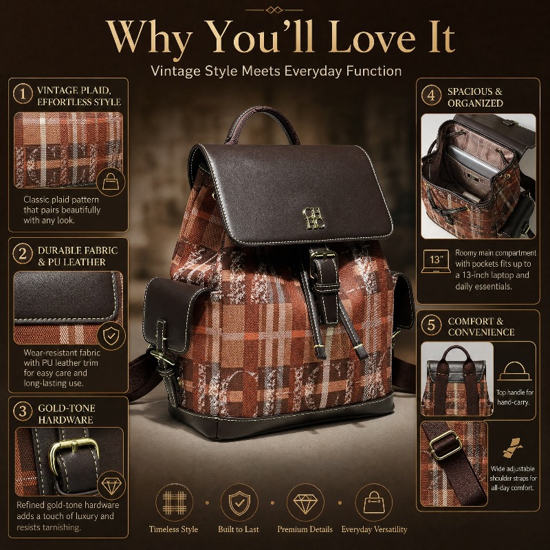 CHHC Fashion Color Block Backp - Women'S Fashion Backpack recension och pris