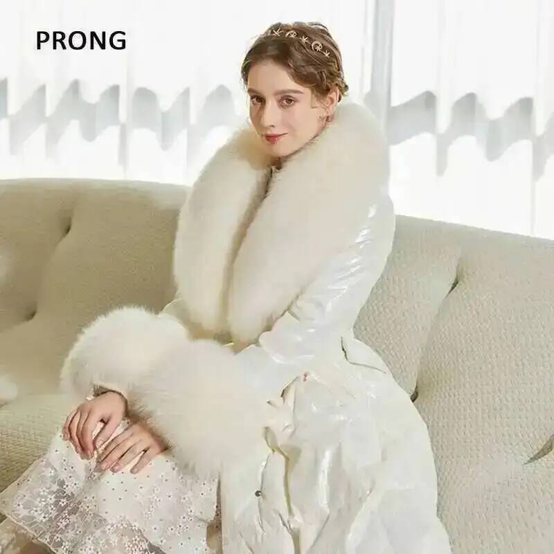 100% Real Fox Fur Collar Winte - Women'S Fashion Essentials recension och pris