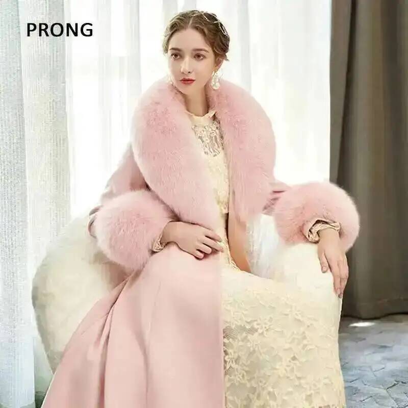 100% Real Fox Fur Collar Winte - Women'S Fashion Essentials recension och pris