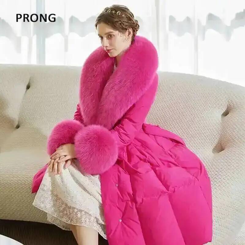 100% Real Fox Fur Collar Winte - Women'S Fashion Essentials recension och pris