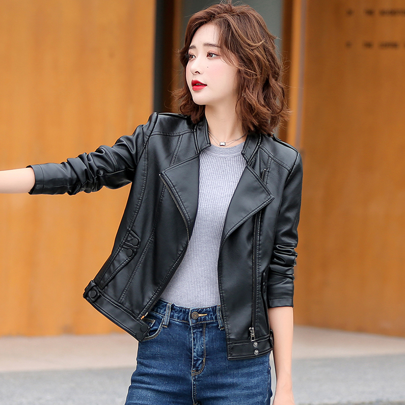 M-5XL New Women Leather Jacket - Women'S Fashion Leather Jacket recension och pris