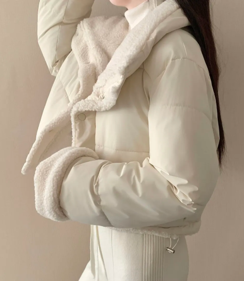 Women Sherpa Collar Puffer Jac - Sherpa Coat Women recension och pris