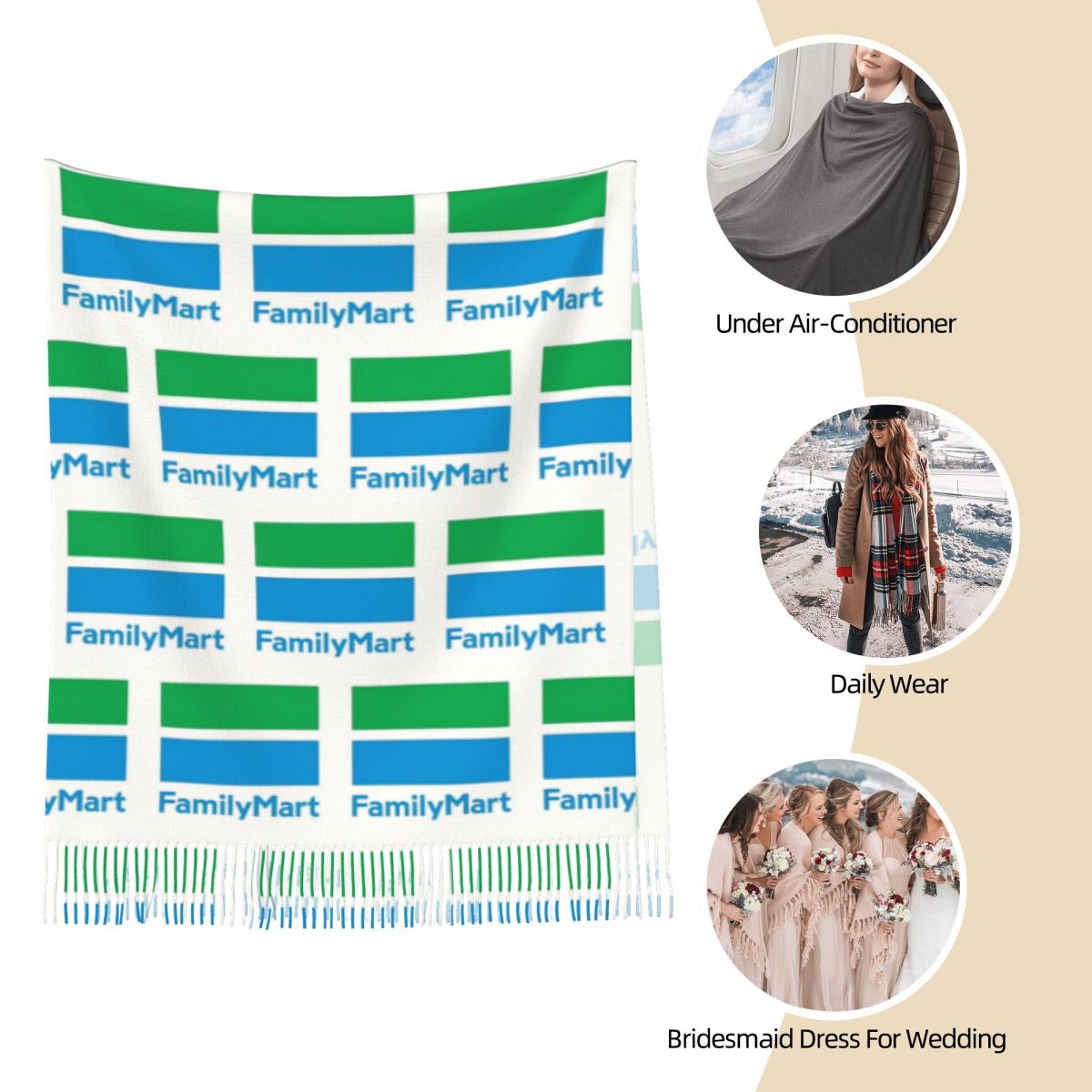 Family Mart Scarf Tassel Scarv - Women'S Fashion Mart recension och pris