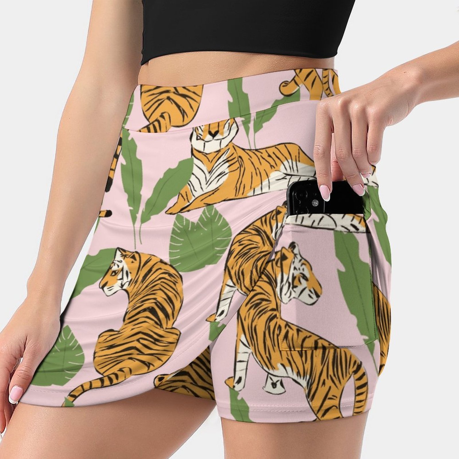 Tiger Pattern 008 Women's skir - Women Fashion Vector recension och pris