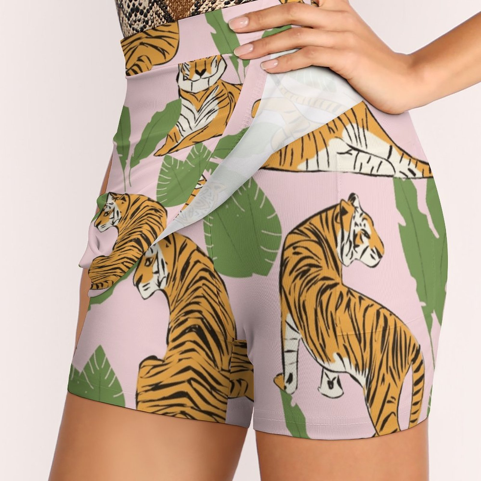 Tiger Pattern 008 Women's skir - Women Fashion Vector recension och pris
