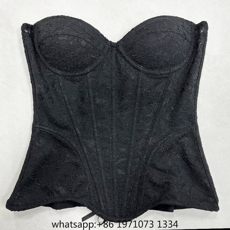 Women Lace Corset Bustier Over - Corset Top Boned recension och pris