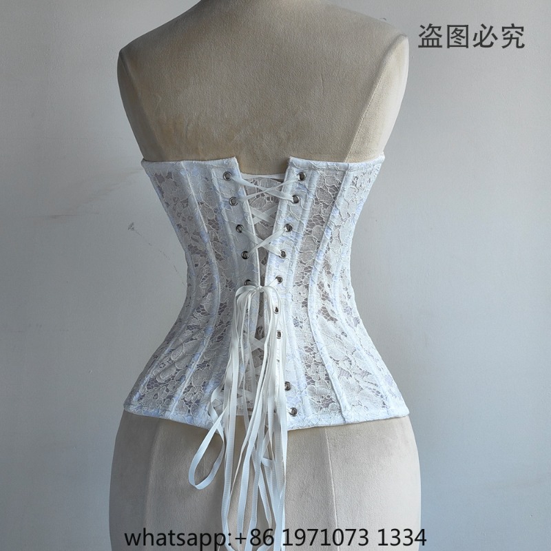 Women Lace Corset Bustier Over - Corset Top Boned recension och pris